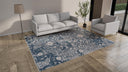 Blue Modern Wool Blend Rug - 8' x 10'1"