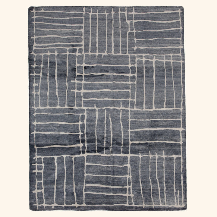 Hand-knotted Wool Rug - 10'2" x 8'1" Default Title