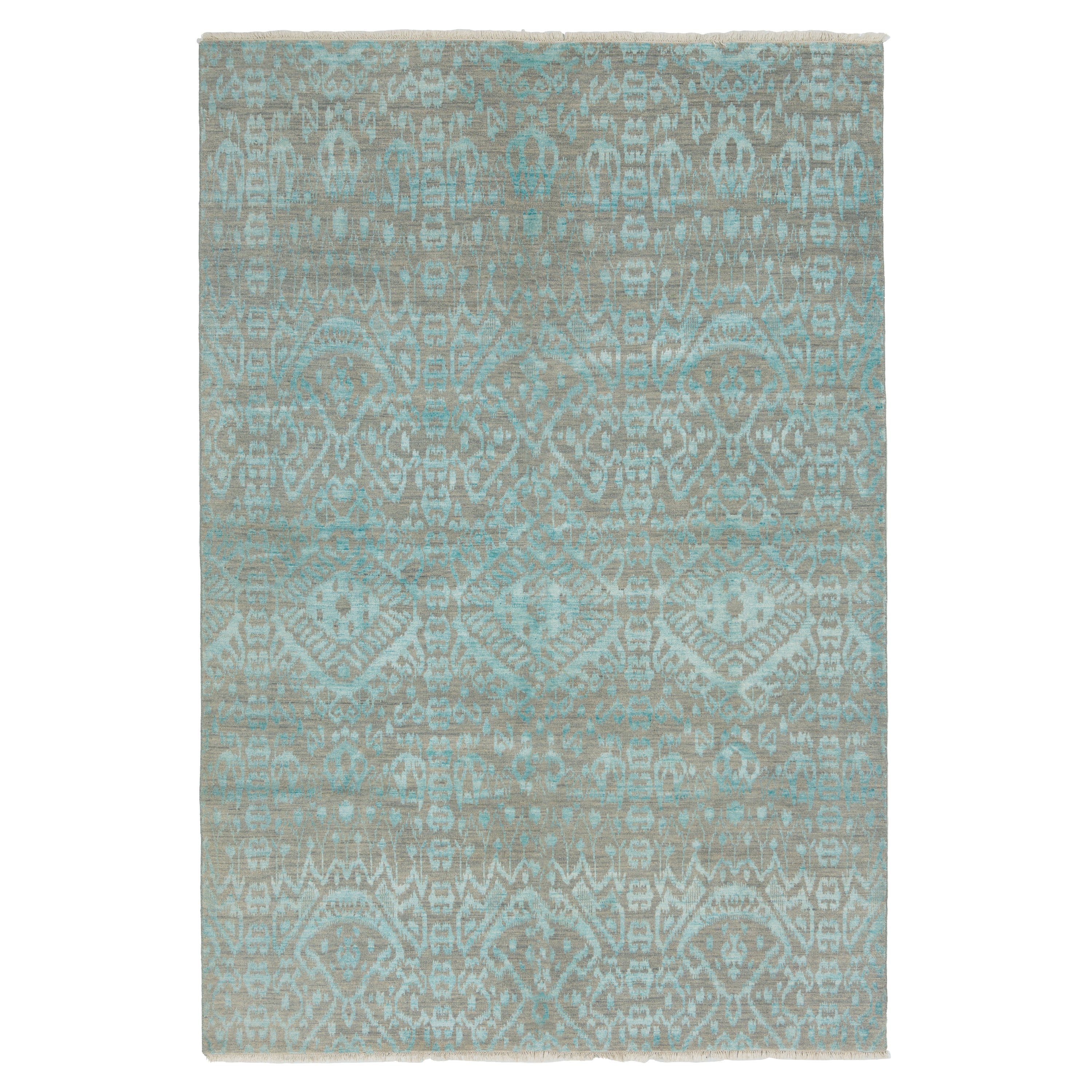 Hand-knotted Wool Rug - 8'10" x 6'1" Default Title