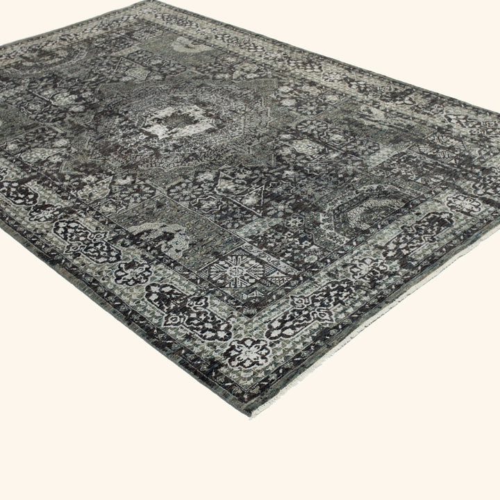 Hand-knotted Wool Rug - 9'1" x 6'2" Default Title