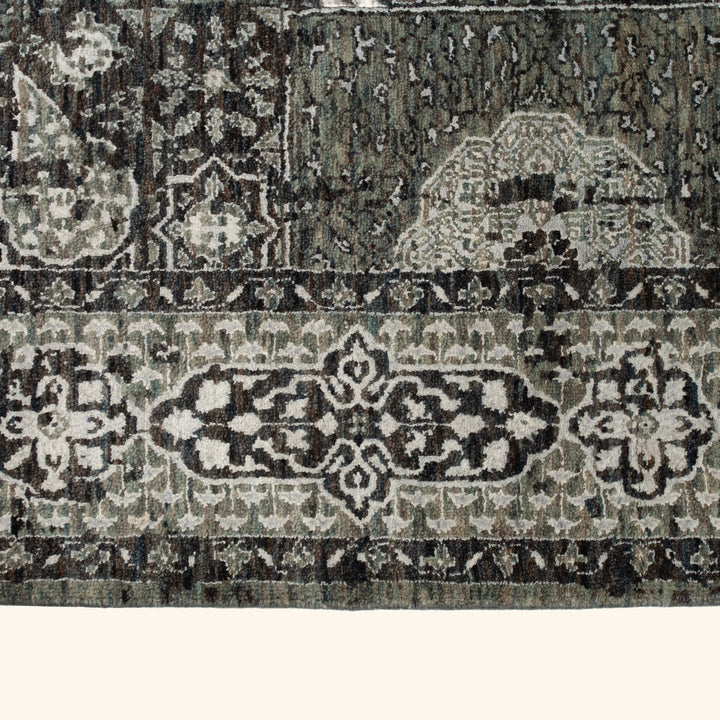 Hand-knotted Wool Rug - 9'1" x 6'2" Default Title