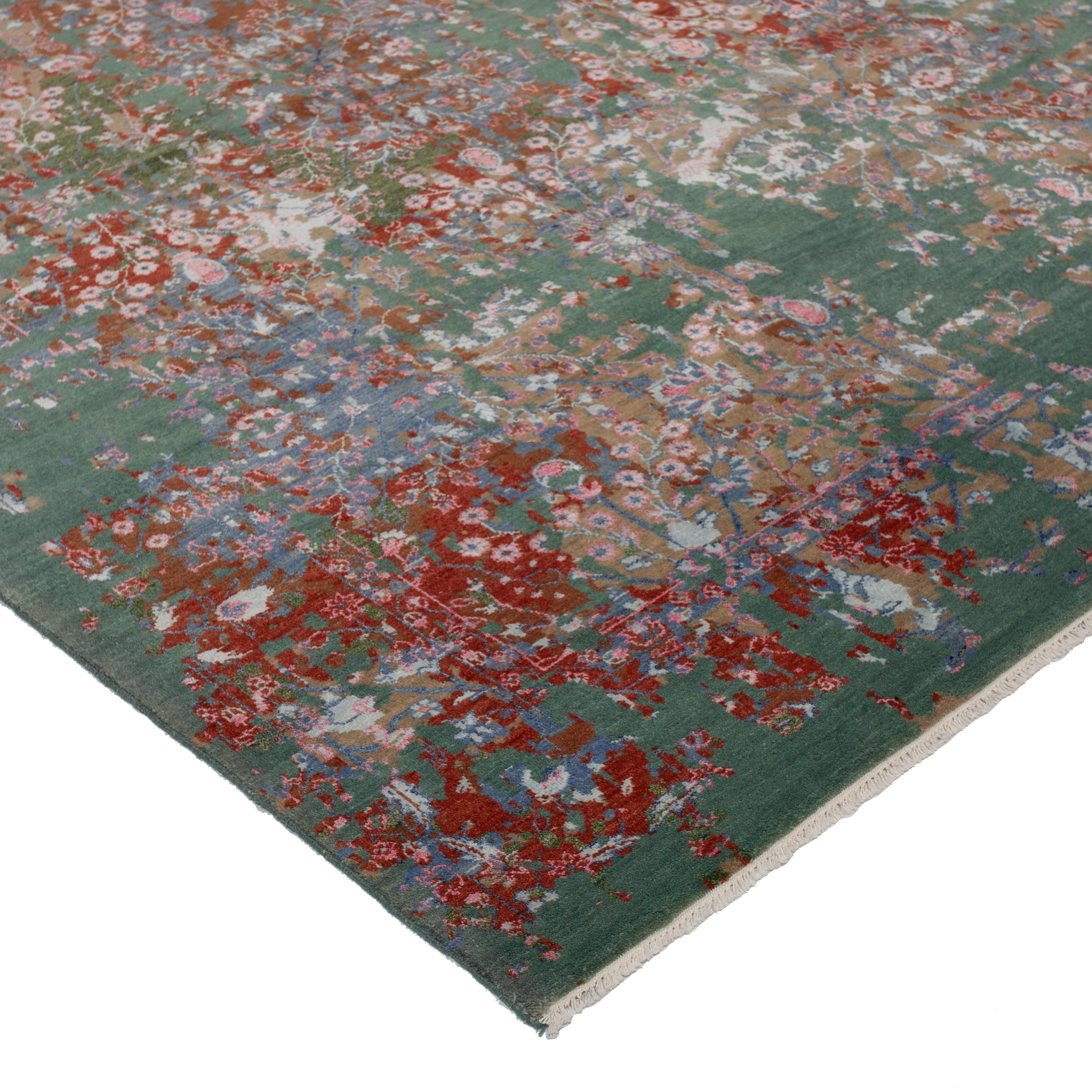 Hand-knotted Wool Rug - 9'6" x 6'2" Default Title