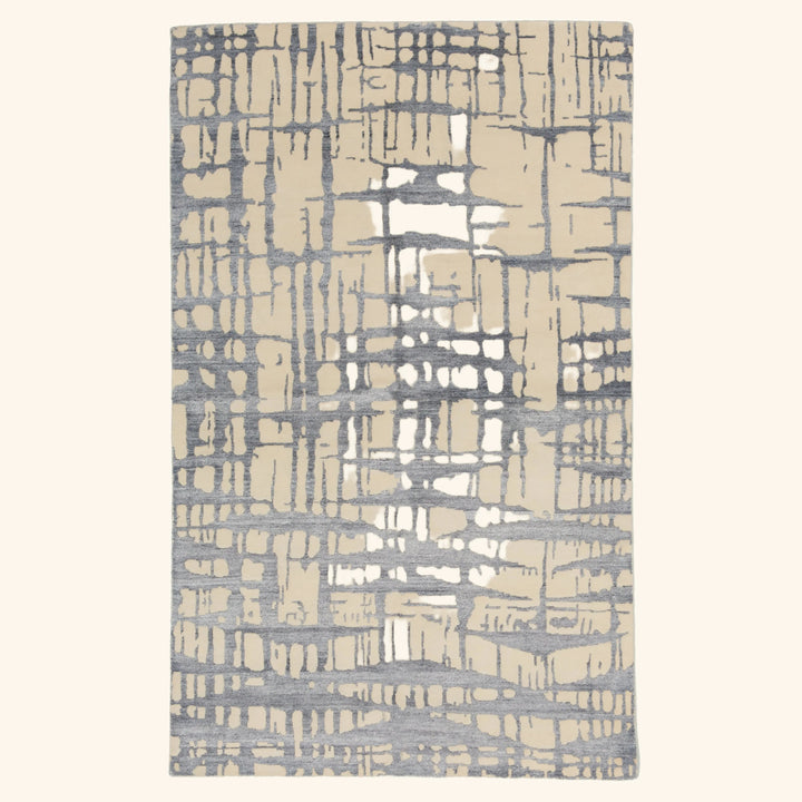 Hand-knotted Wool Rug - 8'3" x 5'2" Default Title