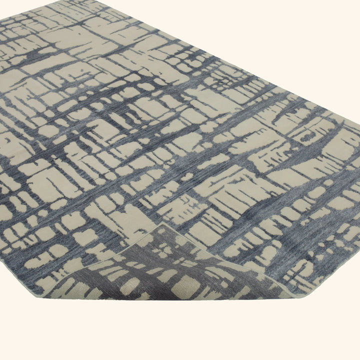 Hand-knotted Wool Rug - 8'3" x 5'2" Default Title