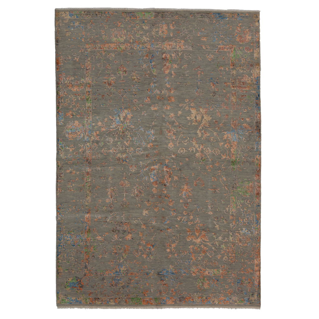 Hand-knotted Wool Rug - 9'1" x 6'3" Default Title