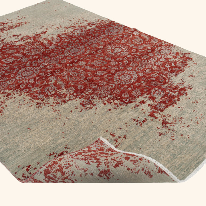 Hand-knotted Wool Rug - 9'1" x 6'1" Default Title