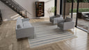 Grey Swedish Flatweave Rug - 9'2" x 12'4"