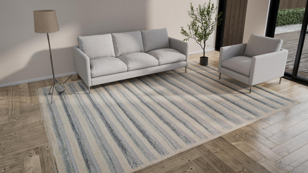 Grey Swedish Flatweave Rug - 9'2" x 12'4"