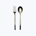 Due Serveware, Mirror Finish Champagne / Serving Set (Fork & Spoon)