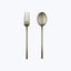 Due Serveware, Ice Finish Champagne / Serving Set (Fork & Spoon)