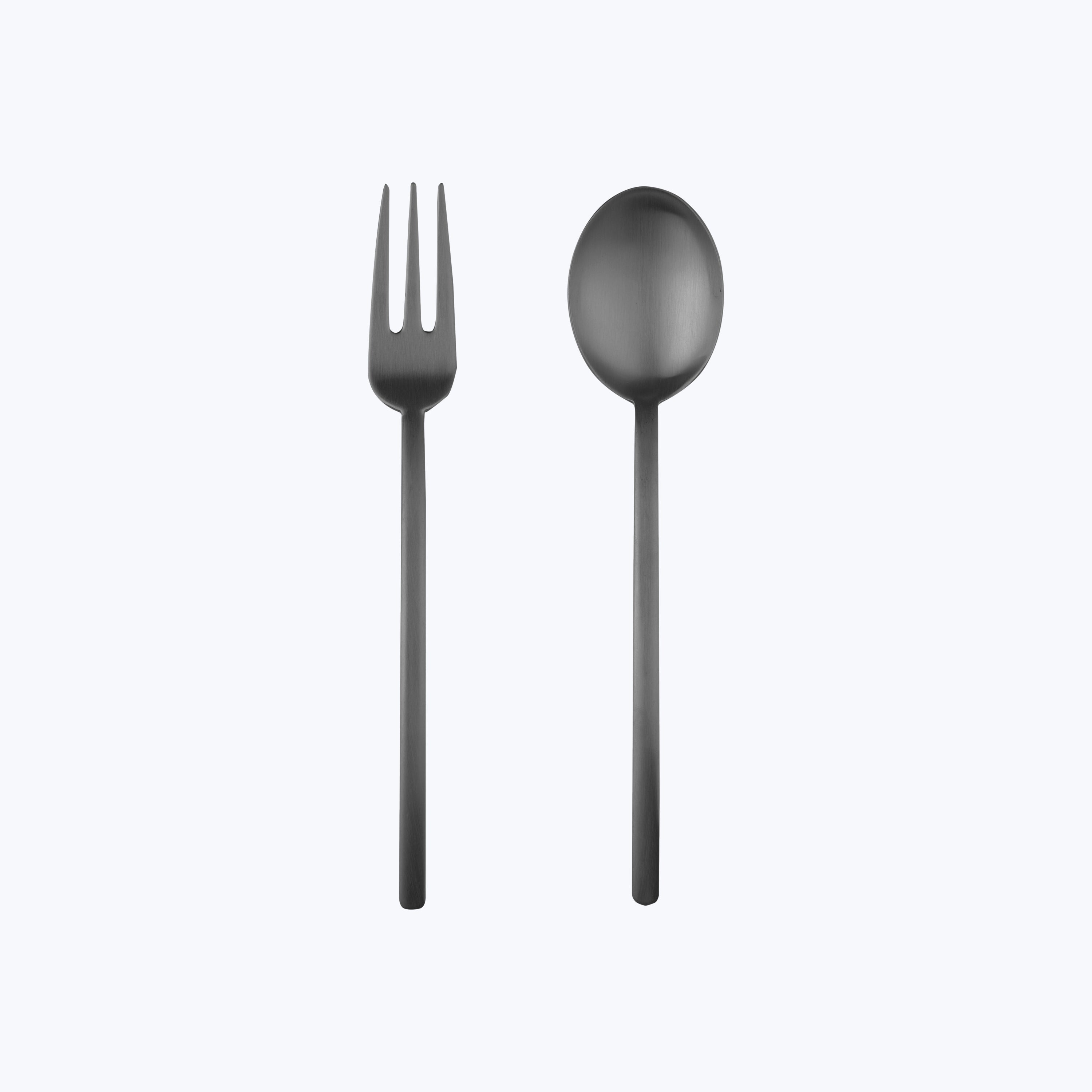 Due Serveware, Ice Finish Oro Nero / Serving Set (Fork & Spoon)