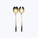 Due Serveware, Ice Finish Oro / Salad Servers (Fork & Spoon)