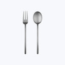 Due Serveware, Ice Finish Stainless Steel / Serving Set (Fork & Spoon)
