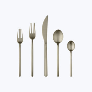 Due Flatware, Ice Finish Champagne / 5 Piece - hover