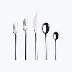 Due Flatware, Mirror Finish Stainless Steel / 5 Piece
