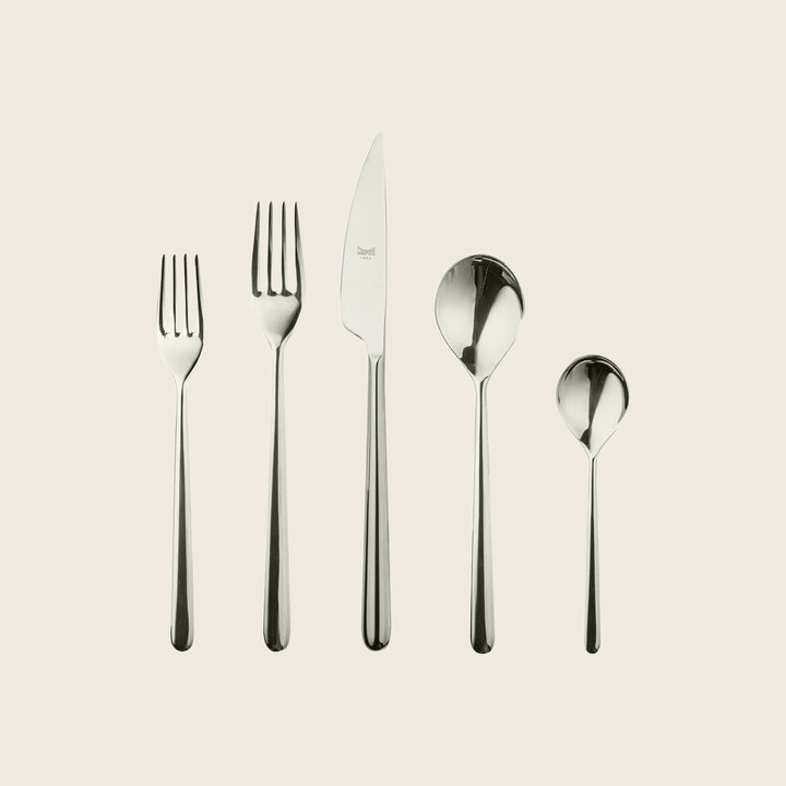 Linea Flatware, Mirror Finish Champagne / 20 Piece