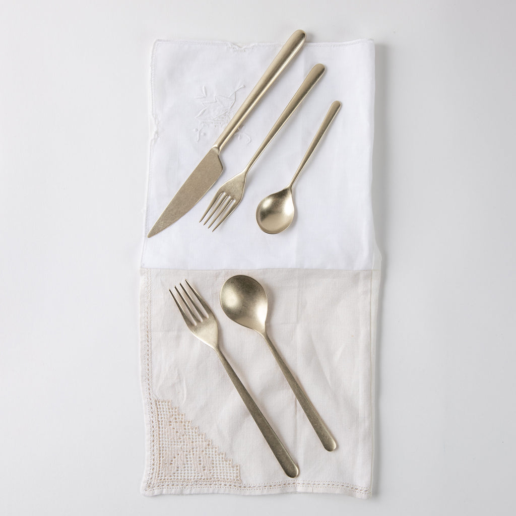 Linea Flatware, Ice Finish