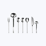 Stile Serveware, Mirror Finish Stainless Steel / Full Serving Set (7 Piece)