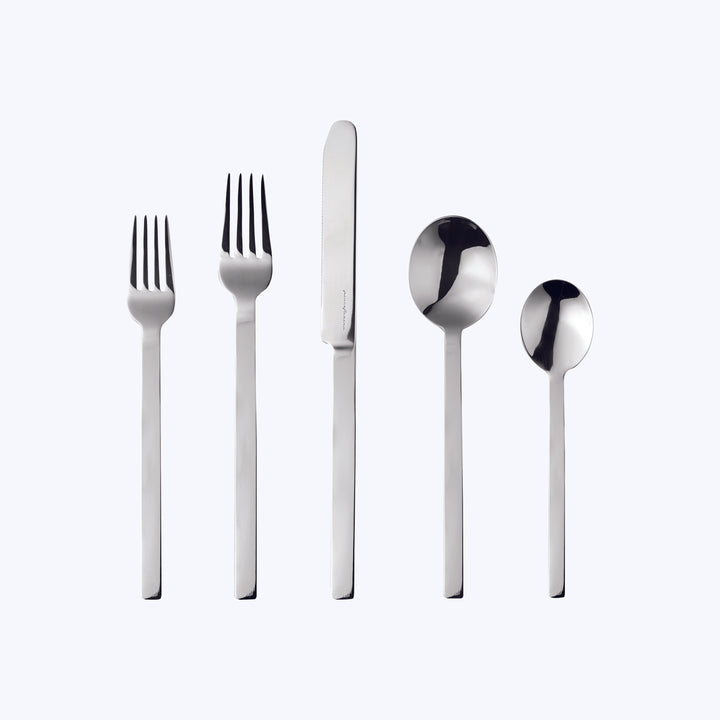 Stile Flatware, Mirror Finish Stainless Steel / 5 Piece