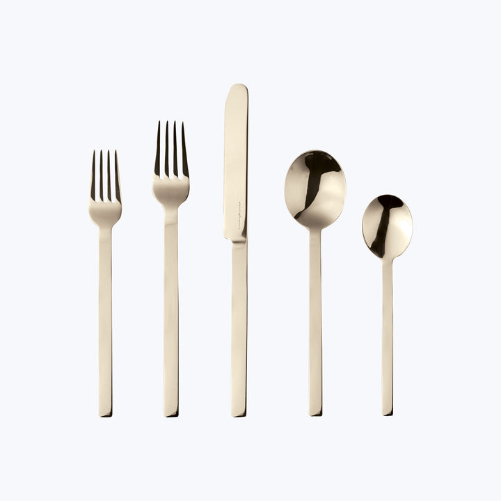 Stile Flatware, Mirror Finish Champagne / 20 Piece