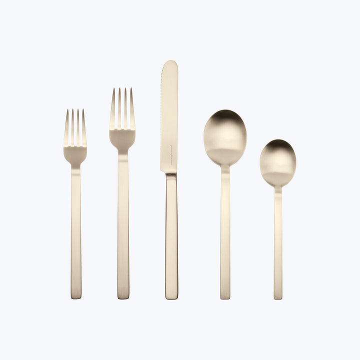 Stile Flatware, Ice Finish Champagne / 20 Piece