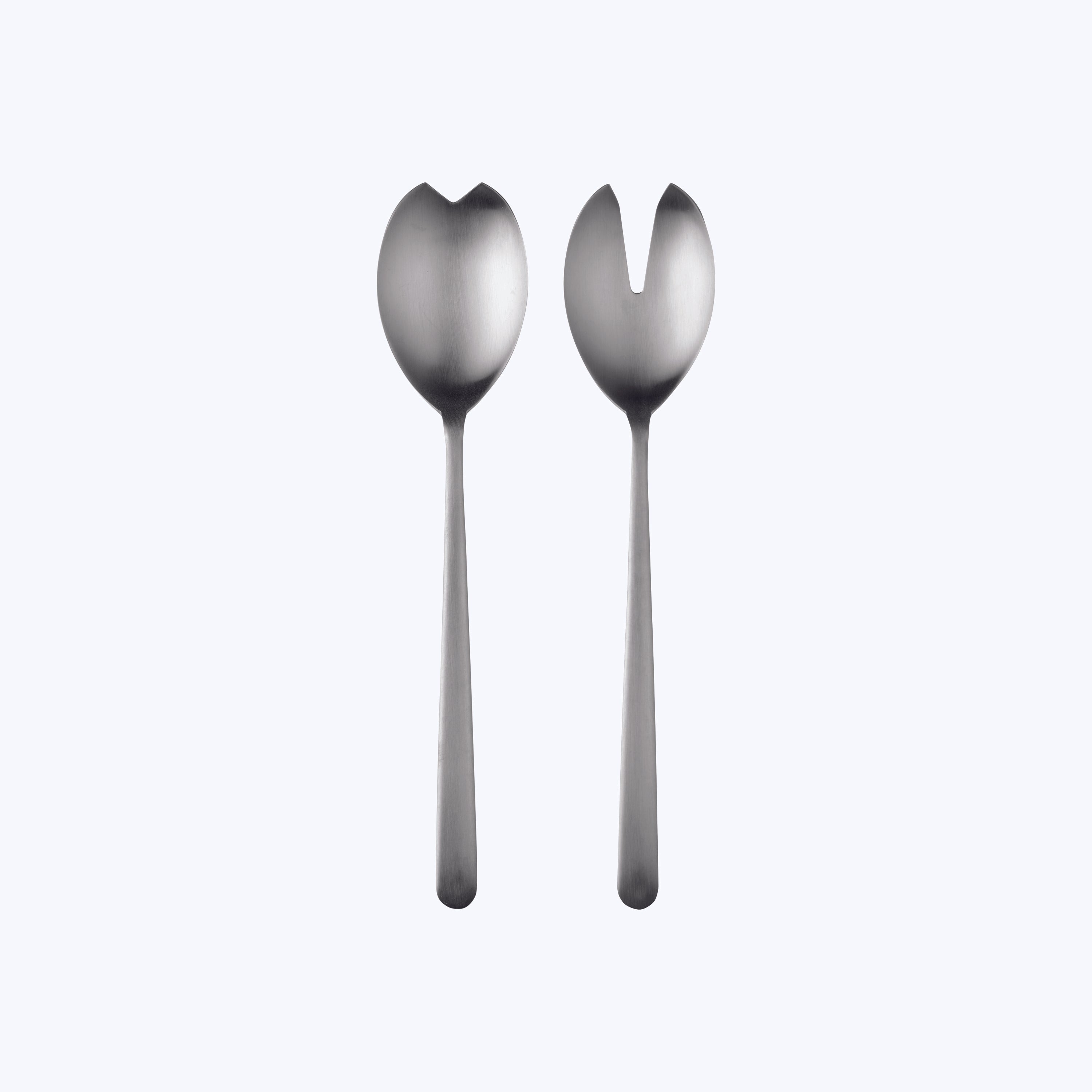 Linea Serveware, Ice Finish Stainless Steel / Salad Servers (Fork & Spoon)