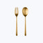 Linea Serveware, Ice Finish Oro / Serving Set (Fork & Spoon)