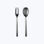 Linea Serveware, Ice Finish Oro Nero / 3 Piece Serving Set (Fork, Spoon, Ladle)