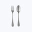 Classic Vintage Serveware, Pewter Finish Stainless Steel / Serving Set (Fork + Spoon)