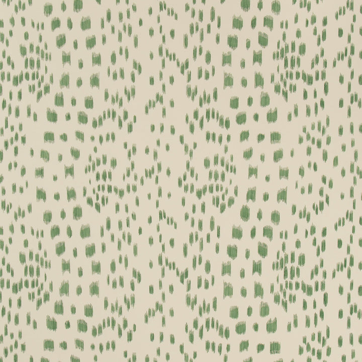 Les Touches Wallpaper, 12 yard roll Green