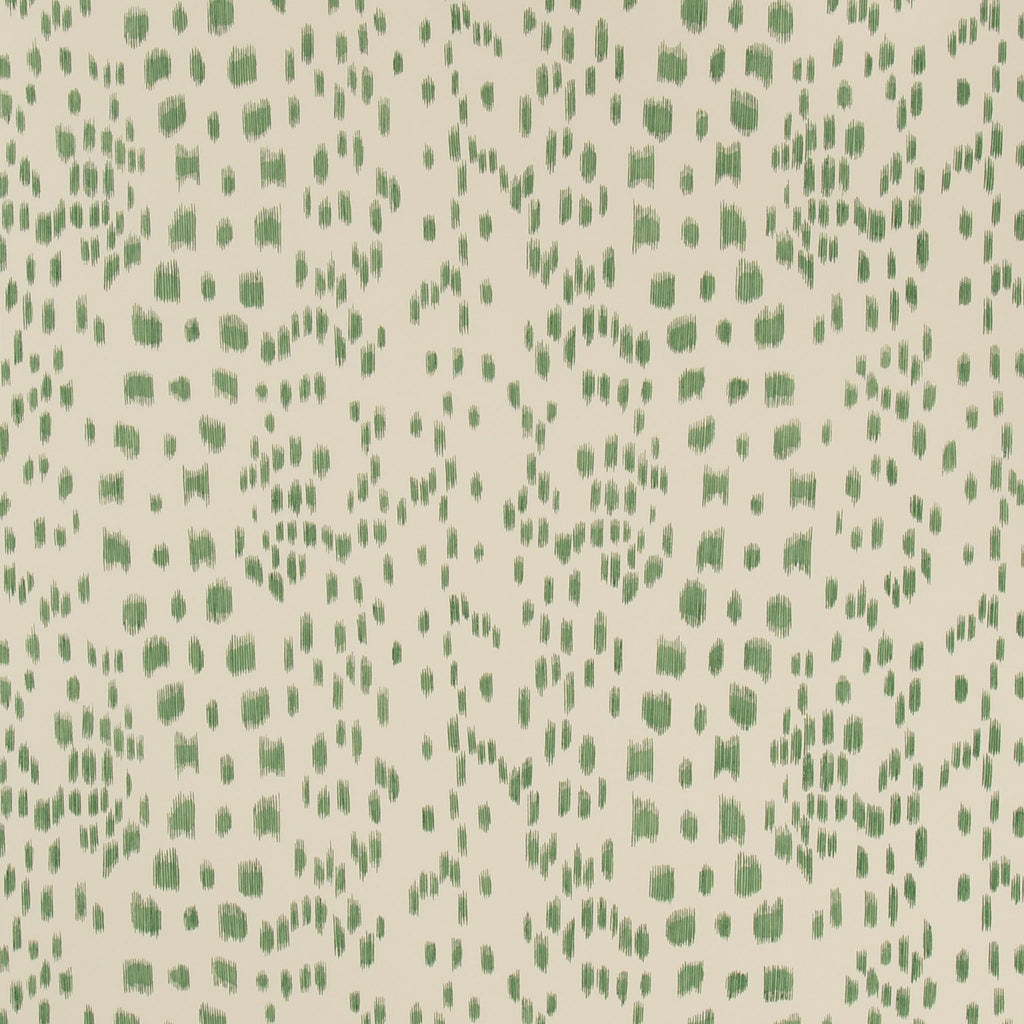 Les Touches Wallpaper, 12 yard roll Green