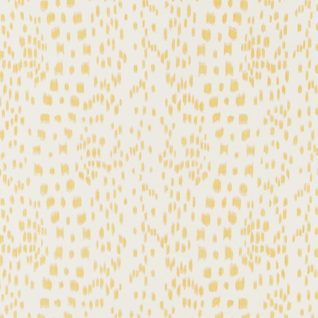 Les Touches Wallpaper, 12 yard roll Canary