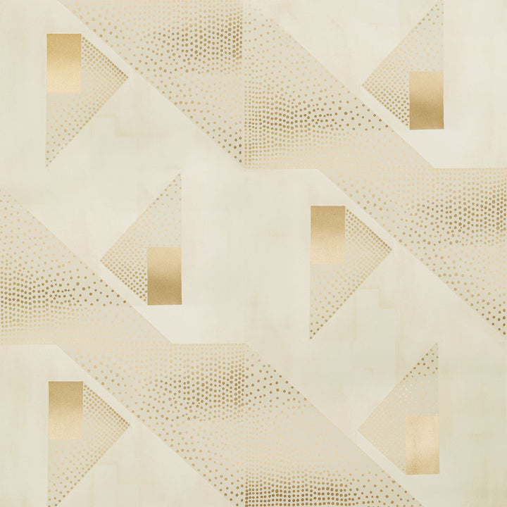 Metallic Geometric Wallpaper, 10 yard roll