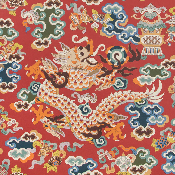 Traditional East Asian-style dragon illustration with intricate details and symbolism.