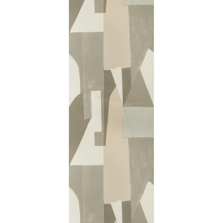 Abstract geometric composition in neutral colors, modern and minimalistic design.
