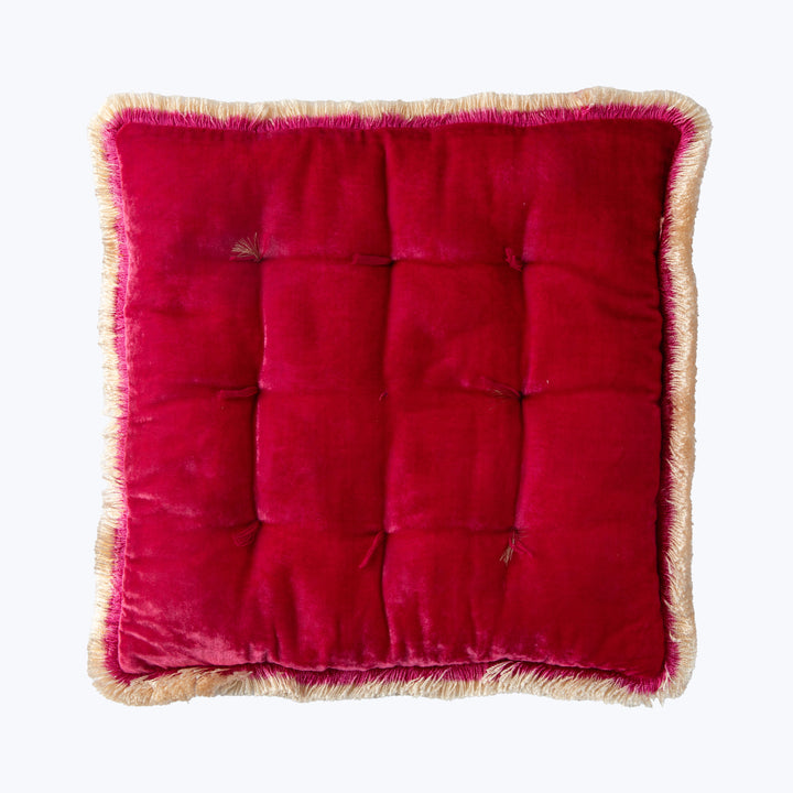 Floppy Velvet Cushion Hot Pink