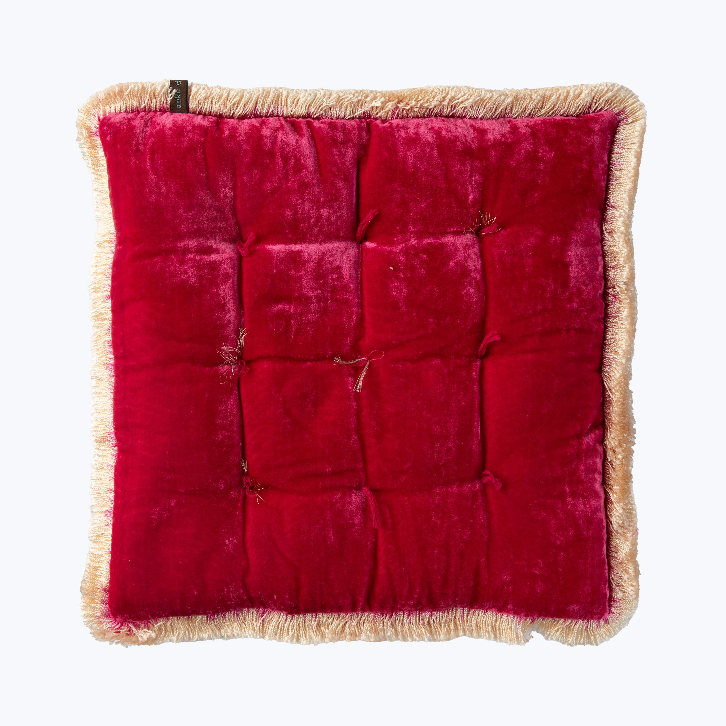 Floppy Velvet Cushion Hot Pink