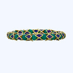 Jade Enamel "snake" bracelet