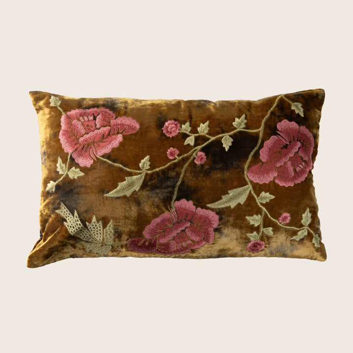 Rose Delia Pillow Shaded Brown