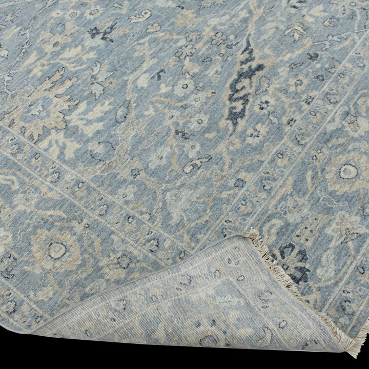 Blue Transitional Wool Rug - 8' x 10' Default Title