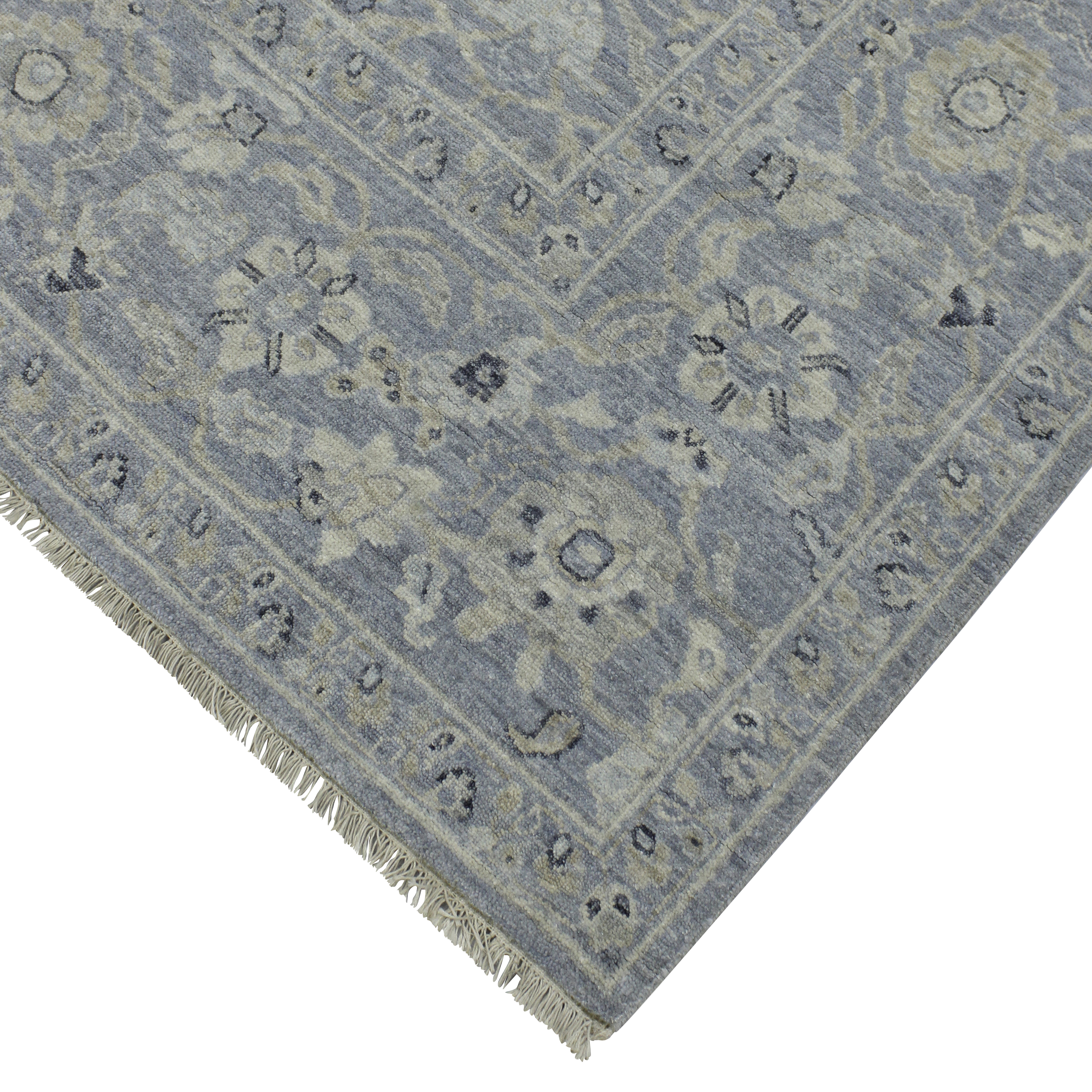 Blue Transitional Wool Rug - 8' x 10' Default Title