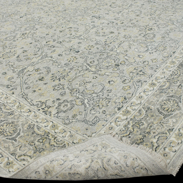 Grey Transitional Wool Rug - 8' x 10' Default Title