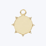 Diamond Sunbeam Medallion Charm Default Title