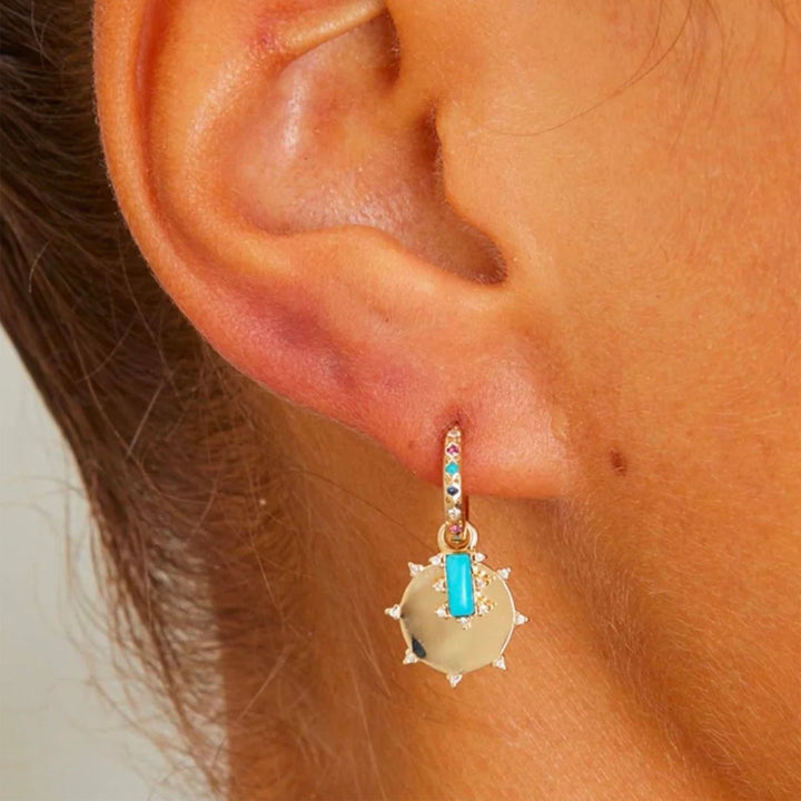 Diamond Sunbeam Medallion Charm Default Title