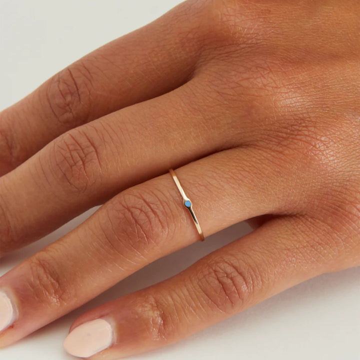 Memory Ring with Turquoise 6