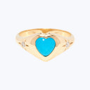 Turquoise Heart Ring Default Title