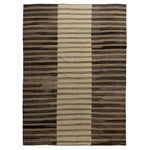 Brown Flatweave Wool Rug - 9'11" x 13'7"