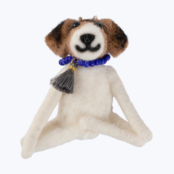 Yoga Dog Ornament Meditation