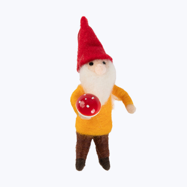 Forest Gnome Ornament Yellow