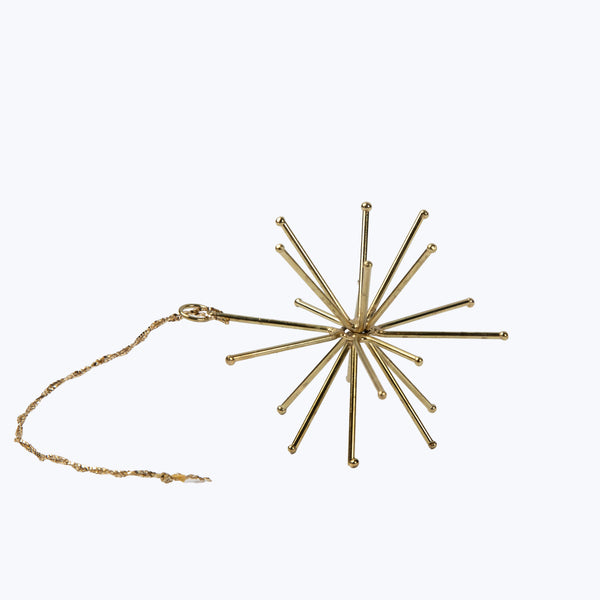Gold Starbust Ornament Small